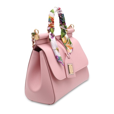 Dolce & Gabbana 'Sicily' Medium Tote Bag With Flower Print Foulard MED