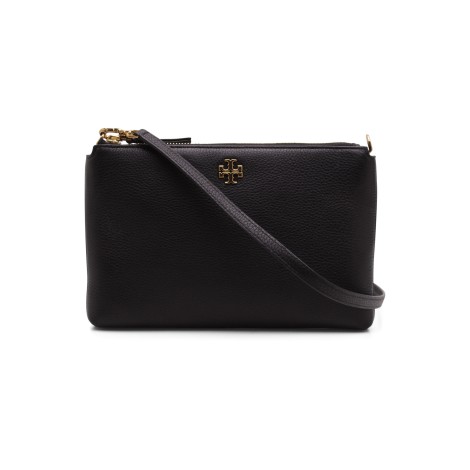 Tory Burch Top Zip Closure Leather Clutch Bag PIC