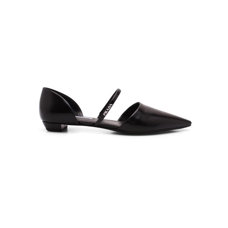 Prada Leather Ballerina Shoes 40