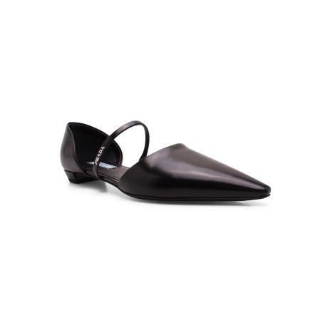 Prada Leather Ballerina Shoes 40