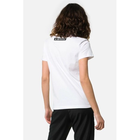 HELMUT LANG T-shirt con logo in contrasto.