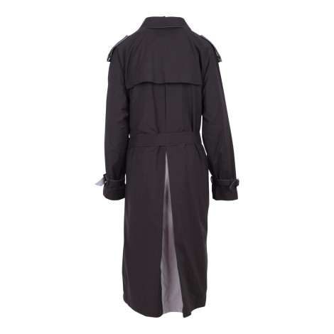 Vien Double-breasted Technical Fabric Trench Coat S