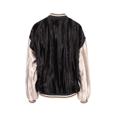 Vien Faux Fur Bomber Jacket M