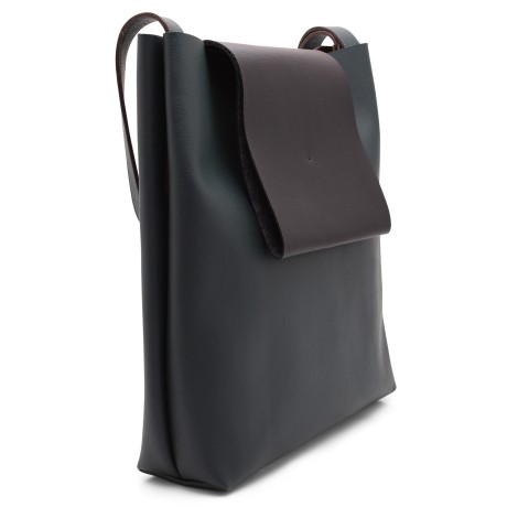 Zucca 'Flap Bag AG361' Leather Tote Bag MED