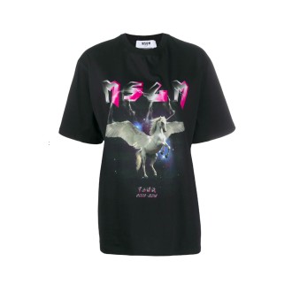 MSGM T-shirt stampa unicorno