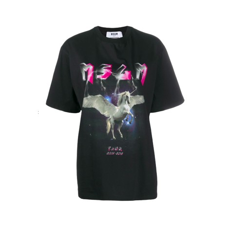 MSGM T-shirt stampa unicorno