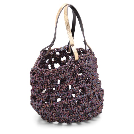 Gabriela Vlad 'Small Basket Lurex' Polyester Tote Bag PIC