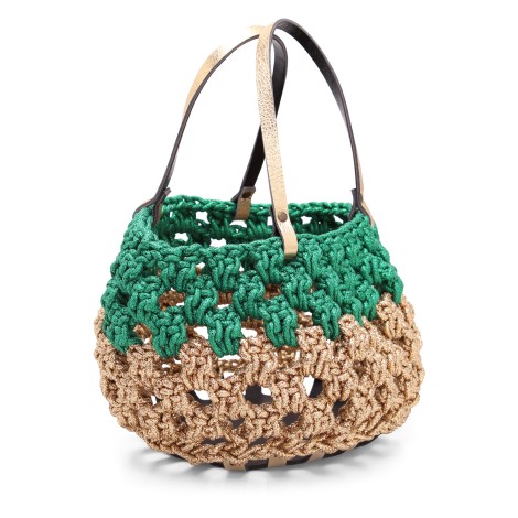 Gabriela Vlad 'Small Basket Lurex' Polyester Tote Bag PIC