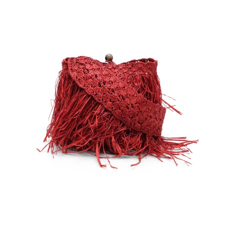 Made For A Woman 'Volo Bag' Raffia Shoulder Bag U