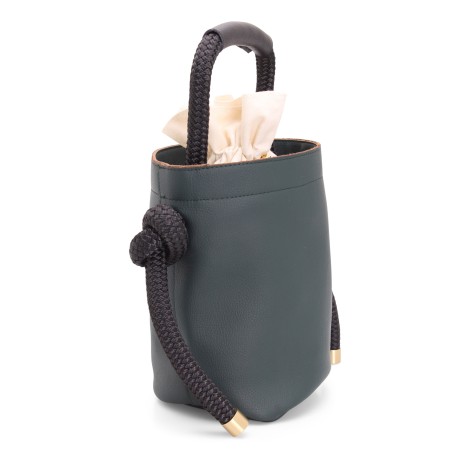 Zucca Redcycled Leather Bucket Bag MED