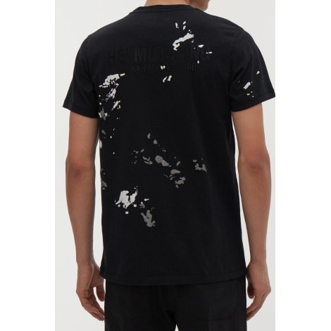 HELMUT LANG T-shirt con pittura stampata