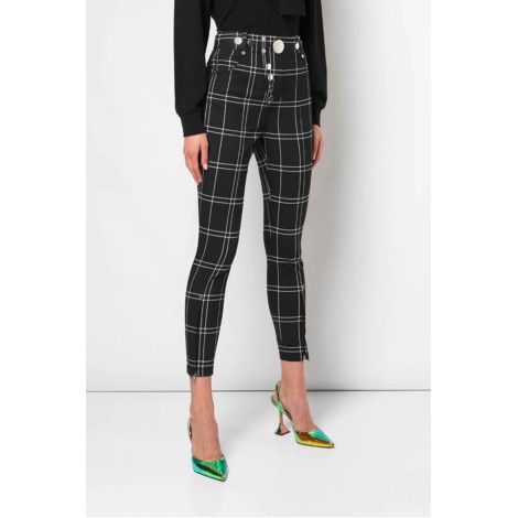 ALEXANDER WANG Pantaloni motivo tartan