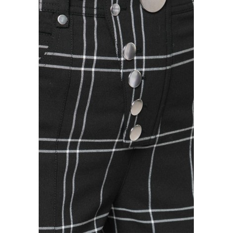 ALEXANDER WANG Pantaloni motivo tartan