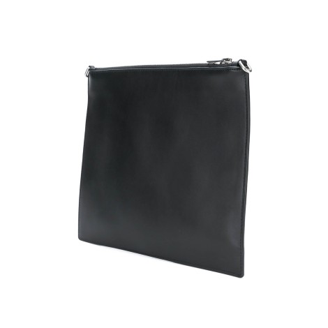 ALEXANDER WANG Borsa pouch 'Genesis' in pelle nera con chiusura con zip in alto.