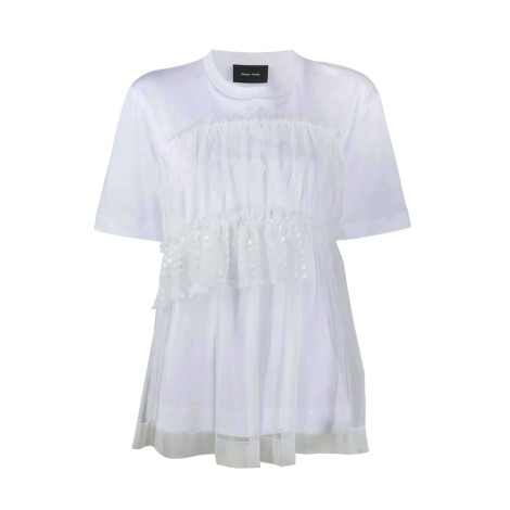 SIMONE ROCHA T-shirt tulle e paillettes