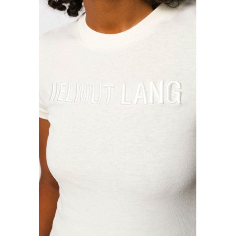 HELMUT LANG T-shirt con logo ricamato