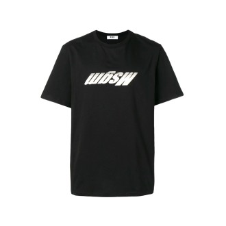 MSGM T-shirt con logo ribaltato