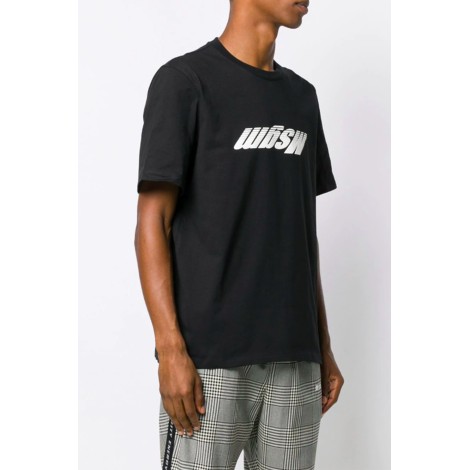 MSGM T-shirt con logo ribaltato