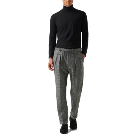 LARDINI Pantaloni pied de poule.