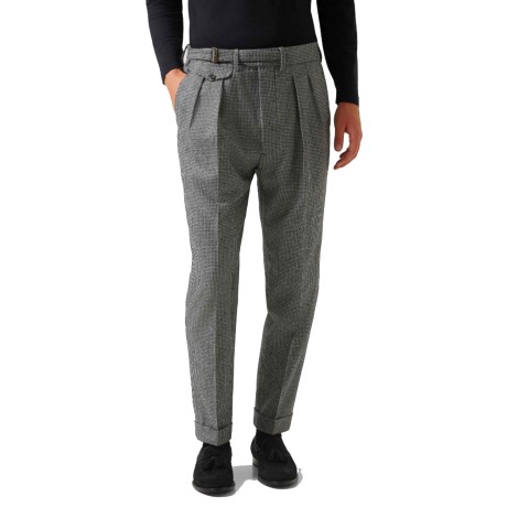 LARDINI Pantaloni pied de poule.