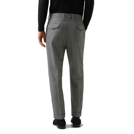 LARDINI Pantaloni pied de poule.