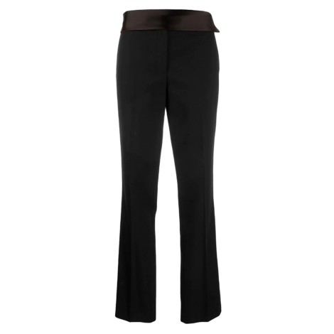 HELMUT LANG Pantaloni da smoking con fascia lucida