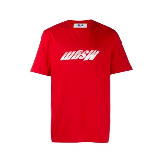 MSGM T-shirt con logo ribaltato