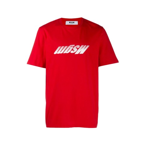 MSGM T-shirt con logo ribaltato