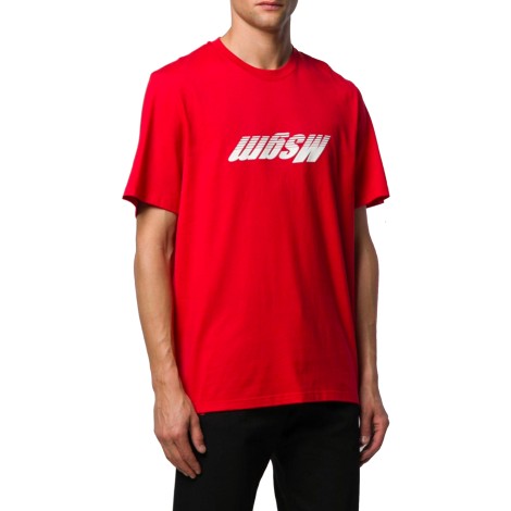 MSGM T-shirt con logo ribaltato