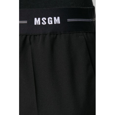 MSGM Pantaloni con logo in vita