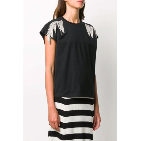 MSGM T-shirt con cristalli