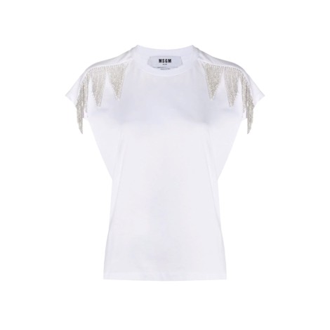 MSGM T-shirt con cristalli