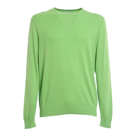 MALO GIROCOLLO IN COTONE VERDE UXA132F3L27E3055