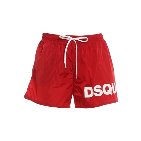 DSQUARED2 COSTUME BOXER ROSSO CON LOGO D7B8P4060600