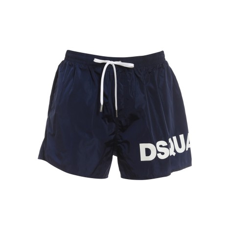 DSQUARED2 COSTUME BOXER BLU CON LOGO D7B8P4060412