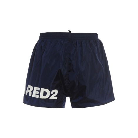 DSQUARED2 COSTUME BOXER BLU CON LOGO D7B8P4060412