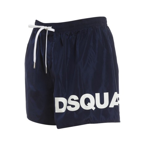 DSQUARED2 COSTUME BOXER BLU CON LOGO D7B8P4060412