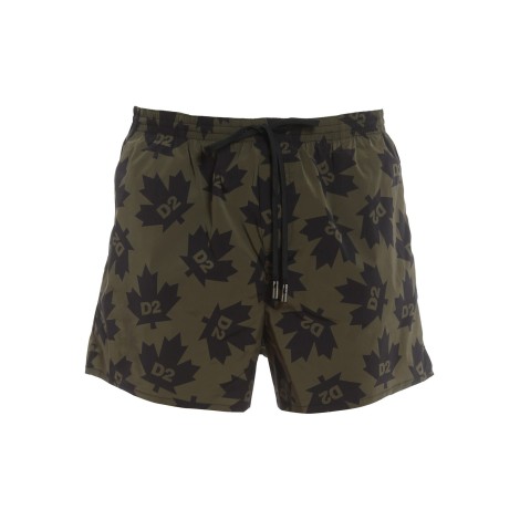 DSQUARED2 COSTUME BOXER VERDE MILITARE D7B644080308