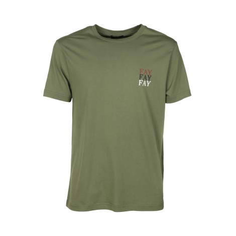 FAY T-SHIRT VERDE NPMB3441270UCXV803