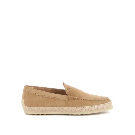 TOD'S SLIP-ON IN PELLE SCAMOSCIATA BEIGE  XXM0TV0AJ30RE09996