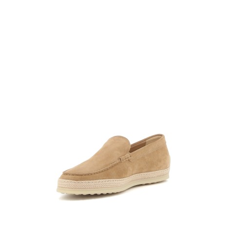 TOD'S SLIP-ON IN PELLE SCAMOSCIATA BEIGE  XXM0TV0AJ30RE09996