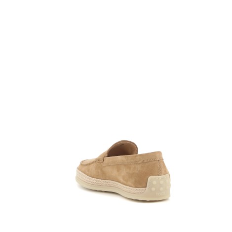 TOD'S SLIP-ON IN PELLE SCAMOSCIATA BEIGE  XXM0TV0AJ30RE09996