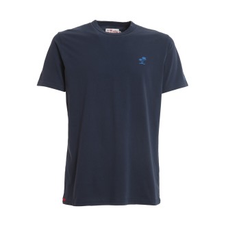 MC2 SAINT BARTH T-SHIRT LOGATA BLU DOVER00139B