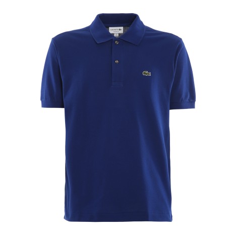 LACOSTE POLO IN PETIT PIQUE' BLU 1212BDM