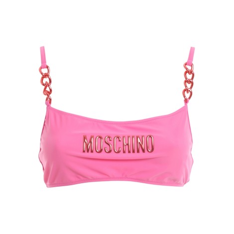 MOSCHINO TOP BIK INI CON LOGO LAMINATO ROSAA57295211208