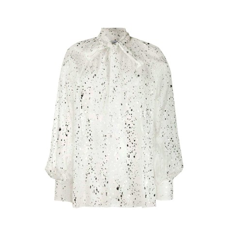 MSGM Blusa stampa metallizzata