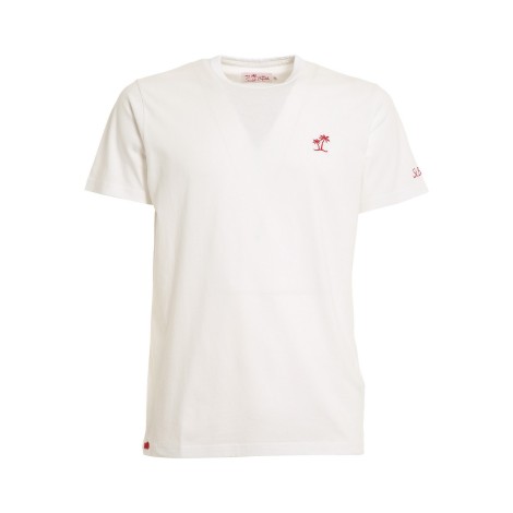 MC2 SAINT BARTH T-SHIRT LOGATA BIANCA DOVER00750B