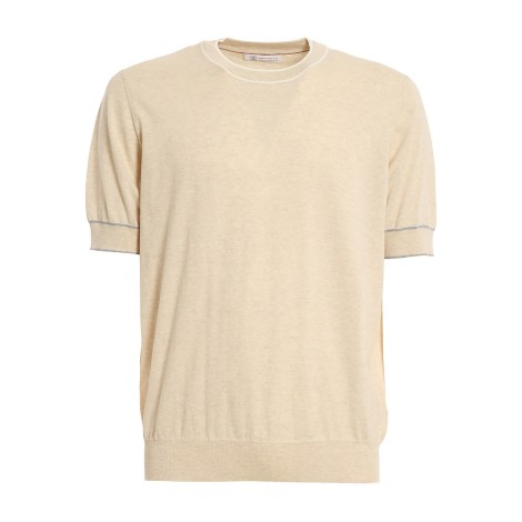 BRUNELLO CUCINELLI T-SHIRT COLOR SABBIA M29802010CQ176