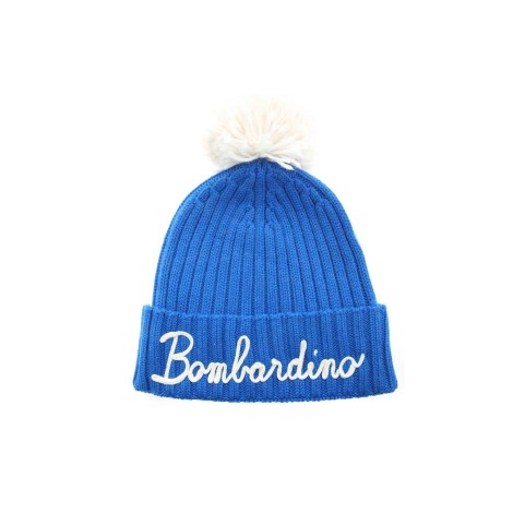 MC2 SAINT BARTH CAPPELLO WENGEN BLU CON POMPON WENGENPEMBO71