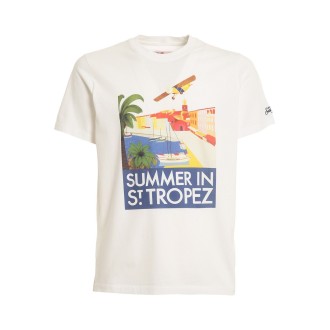 MC2 SAINT BARTH T-SHIRT SUMMER IN ST TROPEZ BIANCA  TSHIRTMAN02644B